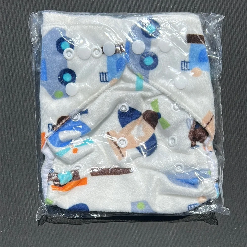 New Washable Reusable Colorful Baby Cloth Diaper Set